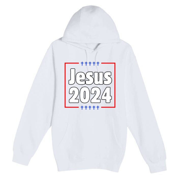 Jesus 2024 Crosses Premium Pullover Hoodie