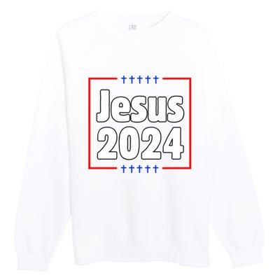 Jesus 2024 Crosses Premium Crewneck Sweatshirt