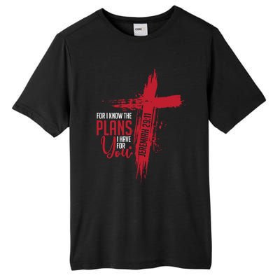 Jeremiah 29:11 Christian Religious Bible Verse Cross Gift Tall Fusion ChromaSoft Performance T-Shirt