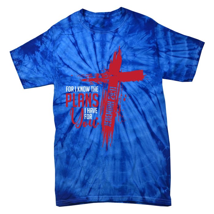 Jeremiah 29:11 Christian Religious Bible Verse Cross Gift Tie-Dye T-Shirt