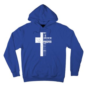 Jeremiah 29:11 Christian Cross Funny Gift Verse Sayings Meaningful Gift Hoodie