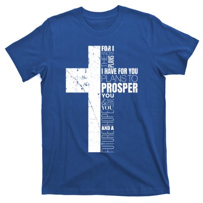 Jeremiah 29:11 Christian Cross Funny Gift Verse Sayings Meaningful Gift T-Shirt