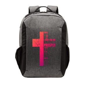 Jeremiah 29:11 Christian Cross Funny Gift Verse Sayings Meaningful Gift Vector Backpack