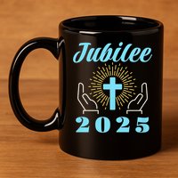 Jubilee 2025 Catholic Rome 11oz C Handle Ceramic Mug