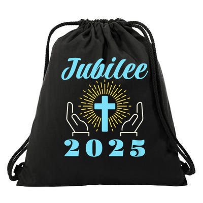 Jubilee 2025 Catholic Rome Drawstring Bag