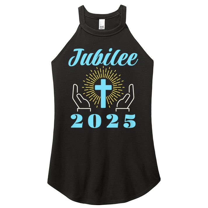 Jubilee 2025 Catholic Rome Women's Perfect Tri Rocker Tank