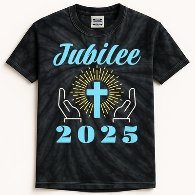 Jubilee 2025 Catholic Rome Kids Tie-Dye T-Shirt