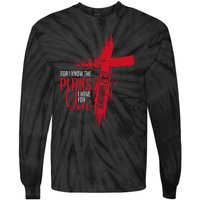 Jeremiah 2911 Christian Religious Bible Verse Cross Tie-Dye Long Sleeve Shirt