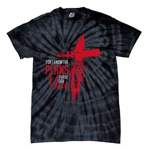 Jeremiah 2911 Christian Religious Bible Verse Cross Tie-Dye T-Shirt