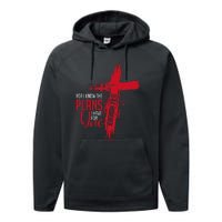 Jeremiah 2911 Christian Religious Bible Verse Cross Performance Fleece Hoodie