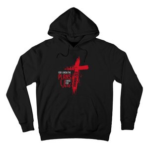 Jeremiah 2911 Christian Religious Bible Verse Cross Hoodie