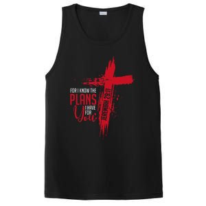 Jeremiah 2911 Christian Religious Bible Verse Cross PosiCharge Competitor Tank