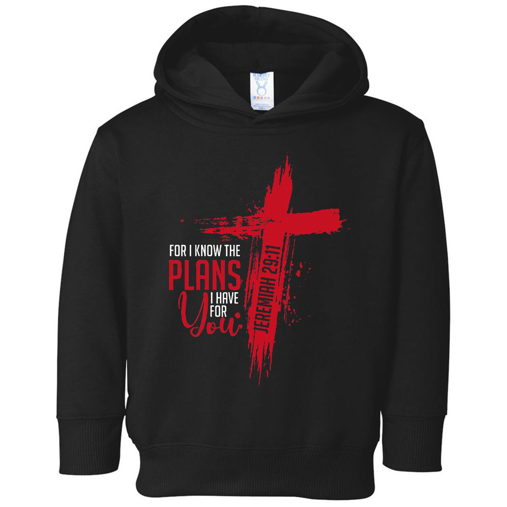 Jeremiah 2911 Christian Religious Bible Verse Cross Toddler Hoodie