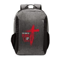 Jeremiah 2911 Christian Religious Bible Verse Cross Vector Backpack