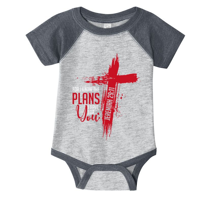 Jeremiah 2911 Christian Religious Bible Verse Cross Infant Baby Jersey Bodysuit