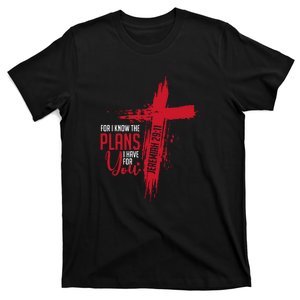 Jeremiah 2911 Christian Religious Bible Verse Cross T-Shirt