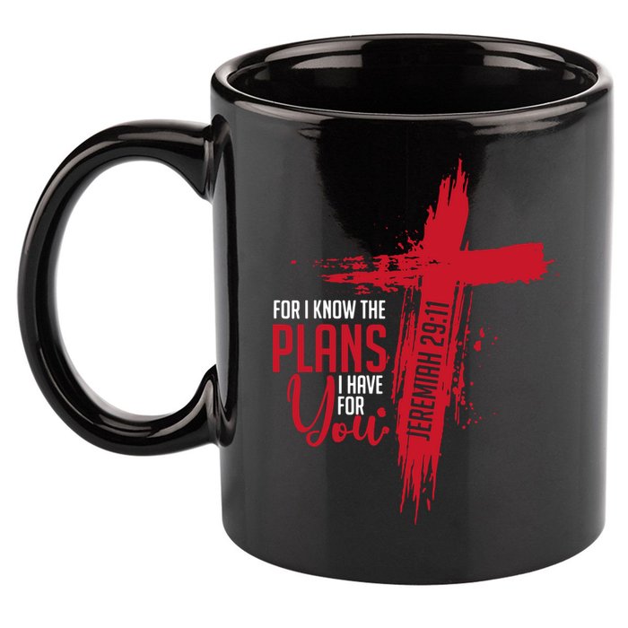 Jeremiah 2911 Christian Religious Bible Verse Cross 11oz C Handle Ceramic Mug