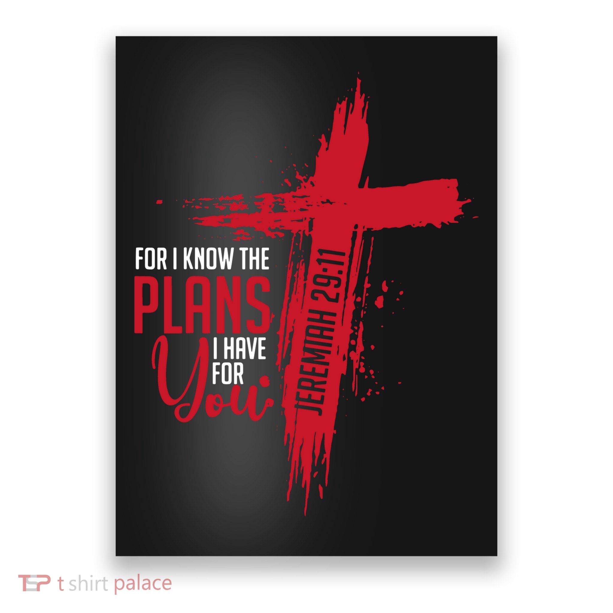 Jeremiah 2911 Christian Religious Bible Verse Cross Poster
