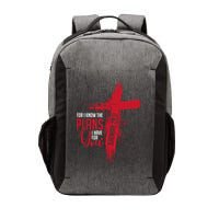 Jeremiah 2911 Christian Religious Bible Verse Cross Vector Backpack