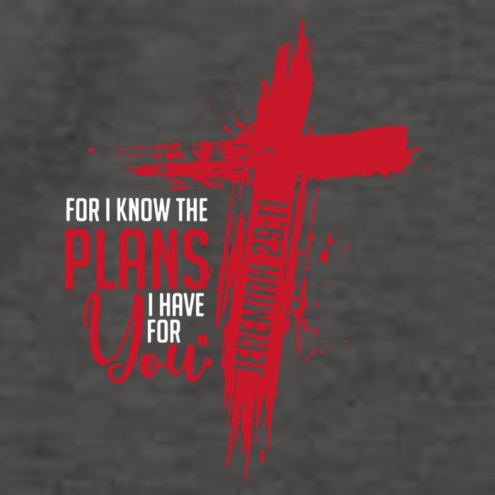 Jeremiah 2911 Christian Religious Bible Verse Cross Vector Backpack