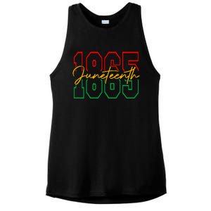 Juneteenth 2024 Celebrate Black Freedom 1865 History Month Ladies PosiCharge Tri-Blend Wicking Tank