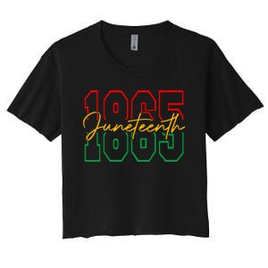 Juneteenth 2024 Celebrate Black Freedom 1865 History Month Women's Crop Top Tee