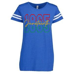 Juneteenth 2024 Celebrate Black Freedom 1865 History Month Enza Ladies Jersey Football T-Shirt