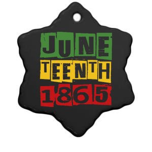 Juneteenth 2024 Celebrate Black Freedom 1865 Ceramic Star Ornament