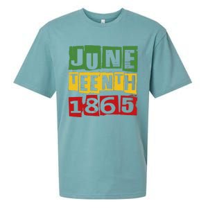 Juneteenth 2024 Celebrate Black Freedom 1865 Sueded Cloud Jersey T-Shirt