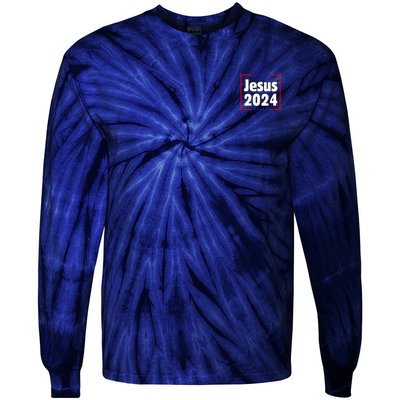 Jesus 2024 Crosses Tie-Dye Long Sleeve Shirt