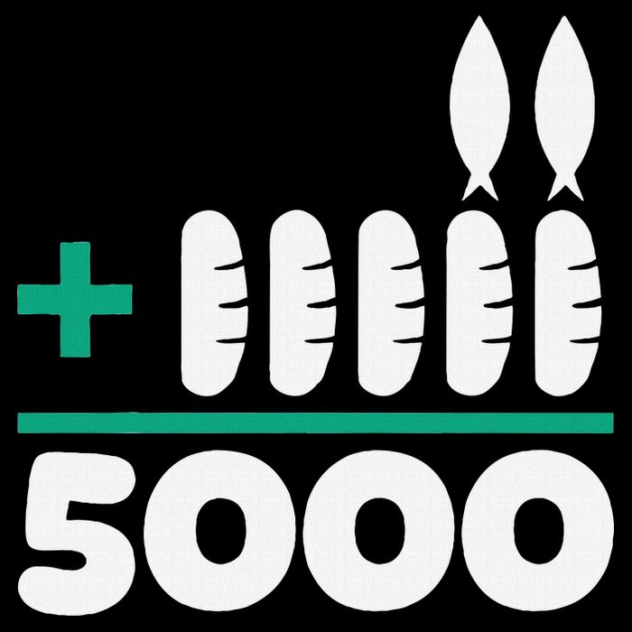 Jesus 2 Fishes 5 Breads 5000 Fed T-Shirt