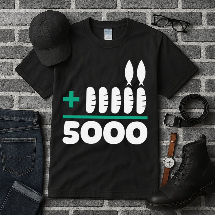 Jesus 2 Fishes 5 Breads 5000 Fed Tall T-Shirt