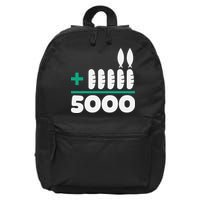 Jesus 2 Fishes 5 Breads 5000 Fed 16 in Basic Backpack