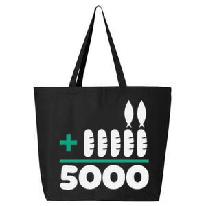 Jesus 2 Fishes 5 Breads 5000 Fed 25L Jumbo Tote