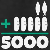 Jesus 2 Fishes 5 Breads 5000 Fed Golf Towel
