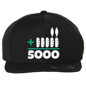 Jesus 2 Fishes 5 Breads 5000 Fed Wool Snapback Cap