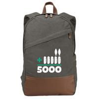 Jesus 2 Fishes 5 Breads 5000 Fed Cotton Canvas Backpack