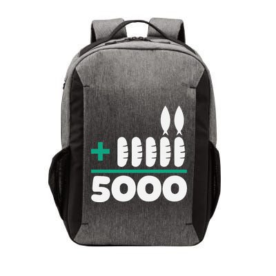 Jesus 2 Fishes 5 Breads 5000 Fed Vector Backpack