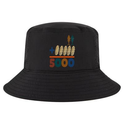 Jesus 2 Fishes 5 Breads 5000 Fed Cool Comfort Performance Bucket Hat