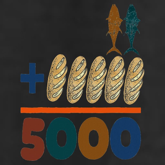 Jesus 2 Fishes 5 Breads 5000 Fed Cool Comfort Performance Bucket Hat