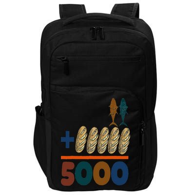 Jesus 2 Fishes 5 Breads 5000 Fed Impact Tech Backpack