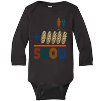 Jesus 2 Fishes 5 Breads 5000 Fed Baby Long Sleeve Bodysuit