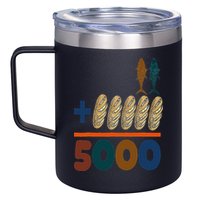 Jesus 2 Fishes 5 Breads 5000 Fed 12oz Stainless Steel Coffee Mug