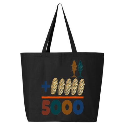 Jesus 2 Fishes 5 Breads 5000 Fed 25L Jumbo Tote