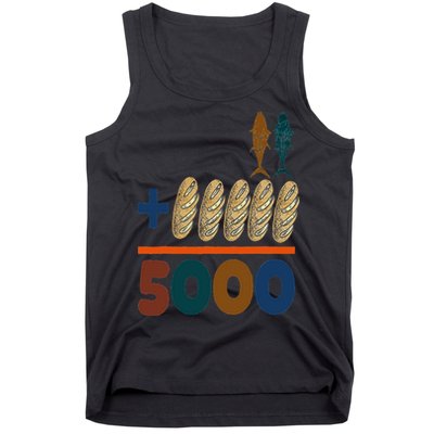 Jesus 2 Fishes 5 Breads 5000 Fed Tank Top