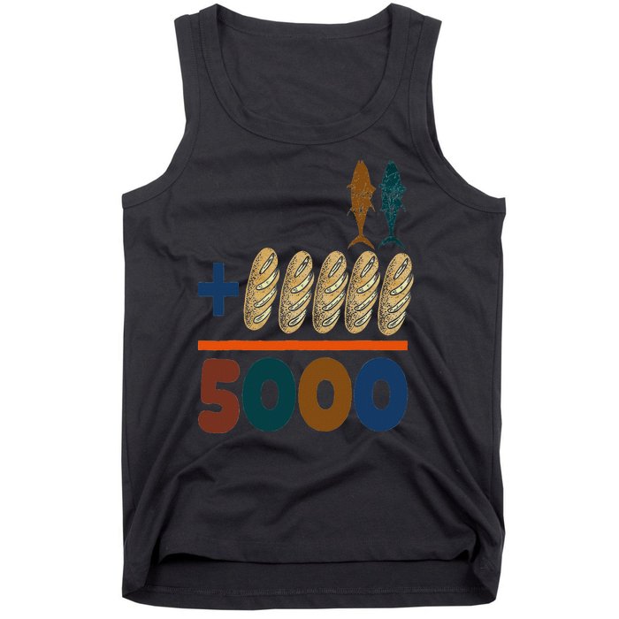 Jesus 2 Fishes 5 Breads 5000 Fed Tank Top