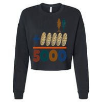 Jesus 2 Fishes 5 Breads 5000 Fed Cropped Pullover Crew