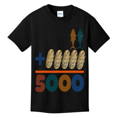 Jesus 2 Fishes 5 Breads 5000 Fed Kids T-Shirt