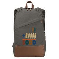 Jesus 2 Fishes 5 Breads 5000 Fed Cotton Canvas Backpack