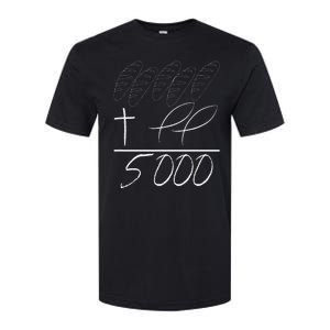 Jesus 2 Fishes 5 Breads 5000 Fed Softstyle CVC T-Shirt